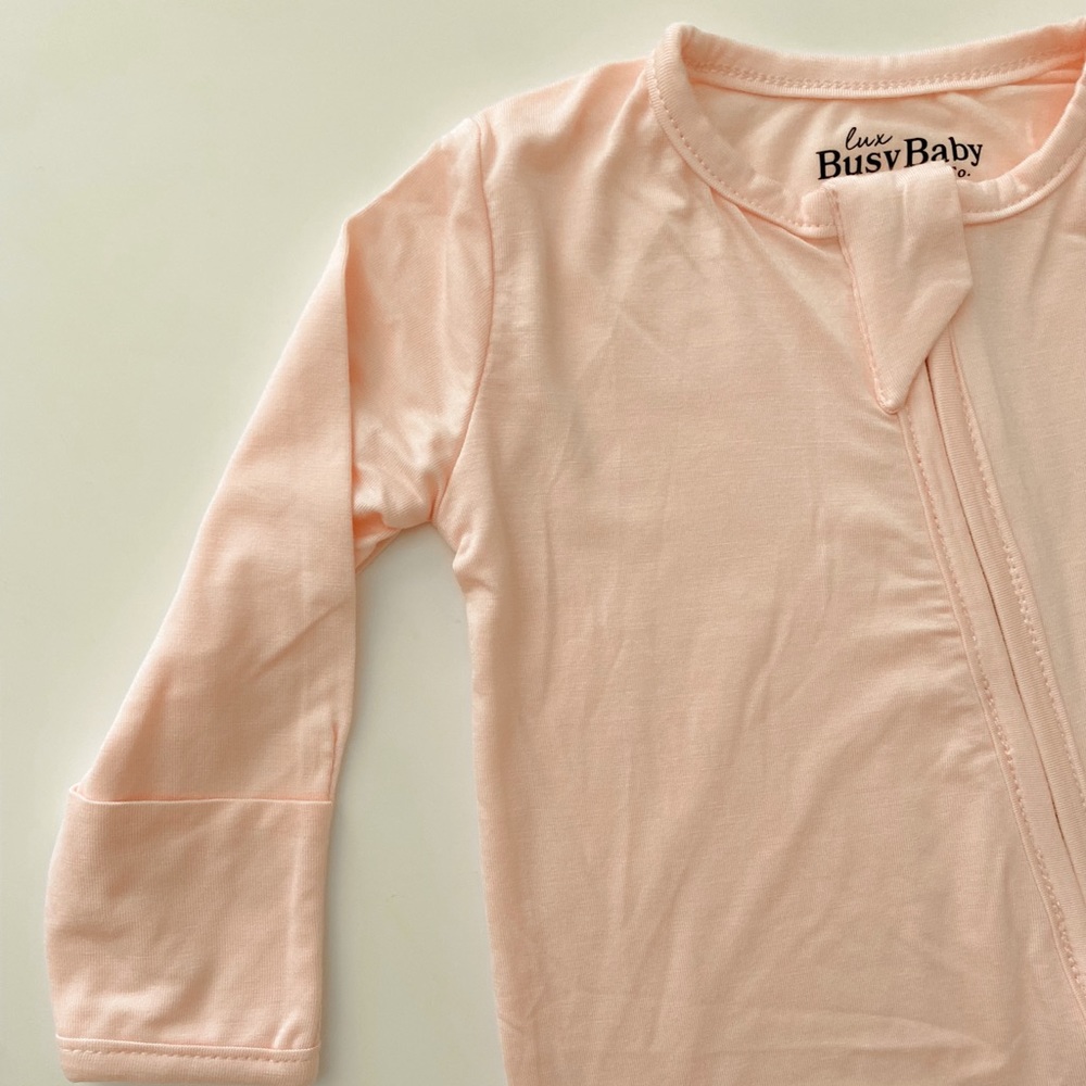 NEW Pink Bamboo Baby Pajamas